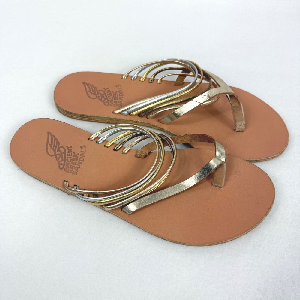 Ancient Greek Sandals Kilini Leather Slide‎ Sandals EU 41 US 11